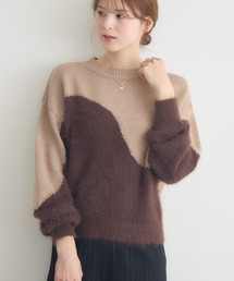 KATHARINE ROSS | 【KATHARINE ROSS】5Gフェザー切替プルオーバー(ニット/セーター)