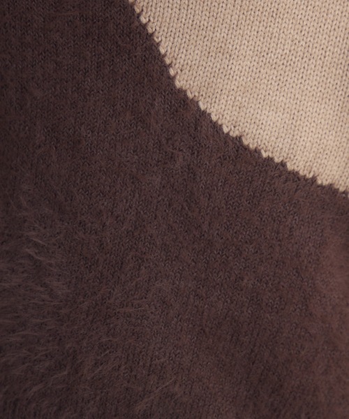 KATHARINE ROSS（キャサリンロス）の「【KATHARINE ROSS】5Gフェザー切替プルオーバー（ニット/セーター・レディース・ベージュ/モカ/オフホワイト・FREE）」の10枚目の写真