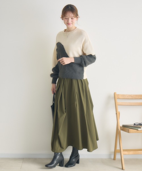 KATHARINE ROSS（キャサリンロス）の「【KATHARINE ROSS】5Gフェザー切替プルオーバー（ニット/セーター・レディース・ベージュ/モカ/オフホワイト・FREE）」の20枚目の写真