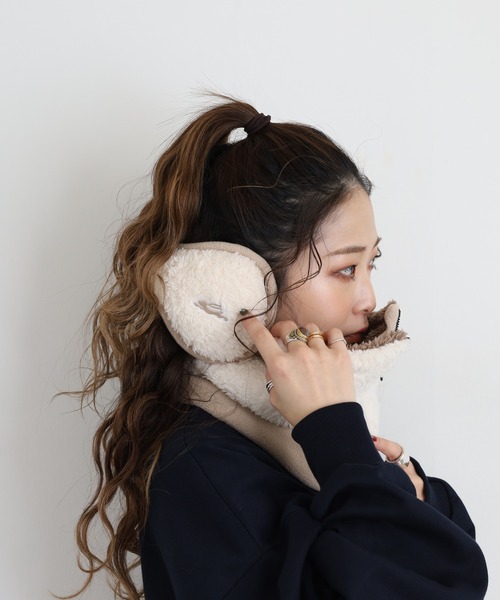 セール】KRIFF MAYER もこもこ ボア イヤーマフ 耳当て イヤー