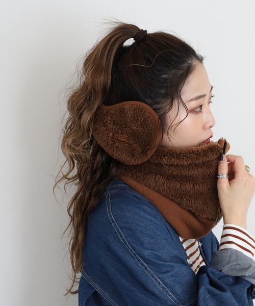 セール】KRIFF MAYER もこもこ ボア イヤーマフ 耳当て イヤー