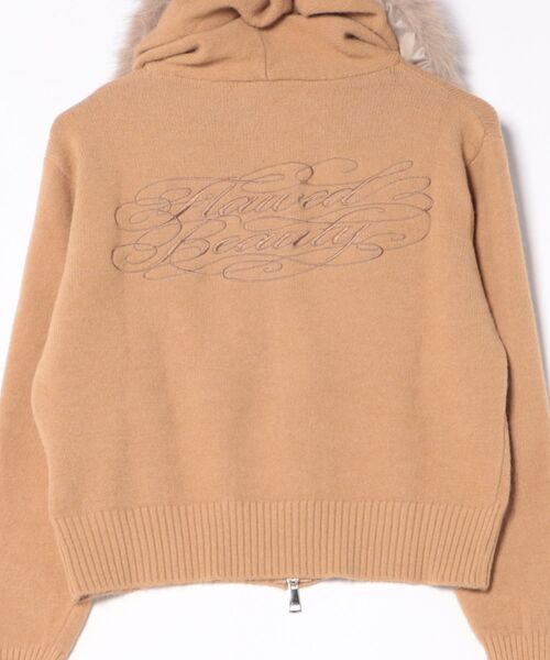 Judin（ジュディン）の「Embroidered fur knit hoodie【JD】（ニット/セーター・レディース・ホワイト/グレー/ベージュ・FREE）」の6枚目の写真