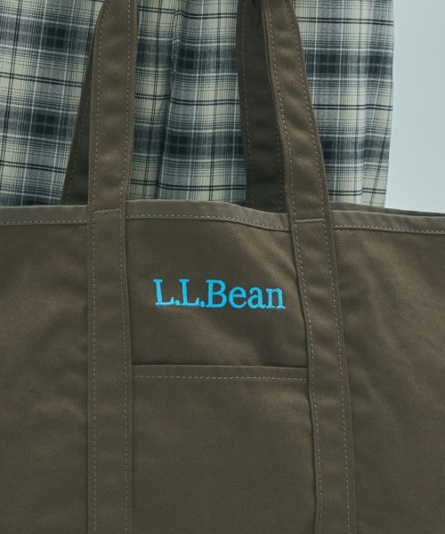 L.L.Bean（エルエルビーン）の「(L.L. Bean)GROCERY TOTE BAG（トートバッグ・レディース・ライトブルー/ブラウン/ピンク/グリーン・ONE SIZE）」の5枚目の写真