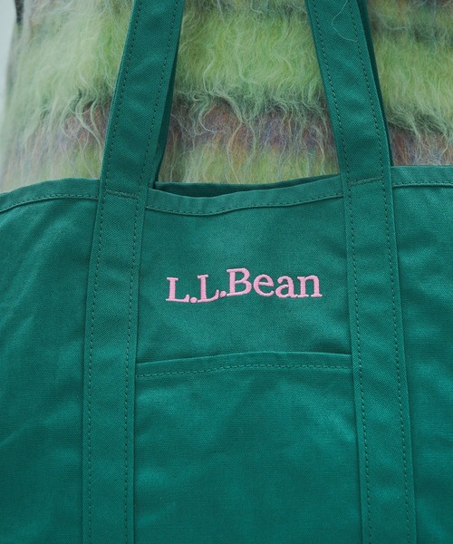 L.L.Bean（エルエルビーン）の「(L.L. Bean)GROCERY TOTE BAG（トートバッグ・レディース・ライトブルー/ブラウン/ピンク/グリーン・ONE SIZE）」の10枚目の写真