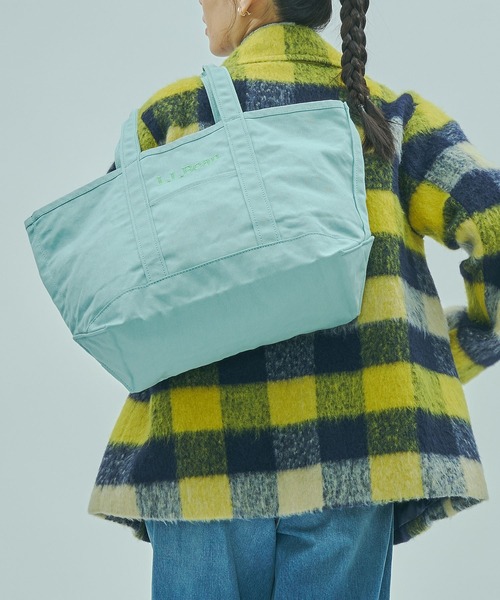 L.L.Bean（エルエルビーン）の「(L.L. Bean)GROCERY TOTE BAG（トートバッグ・レディース・ライトブルー/ブラウン/ピンク/グリーン・ONE SIZE）」の11枚目の写真
