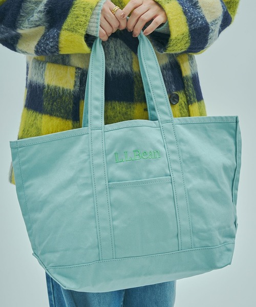 L.L.Bean（エルエルビーン）の「(L.L. Bean)GROCERY TOTE BAG（トートバッグ・レディース・ライトブルー/ブラウン/ピンク/グリーン・ONE SIZE）」の14枚目の写真