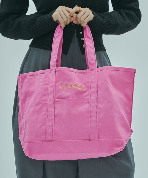 L.L.Bean（エルエルビーン）の「(L.L. Bean)GROCERY TOTE BAG（トートバッグ・レディース・ライトブルー/ブラウン/ピンク/グリーン・ONE SIZE）」の19枚目の写真