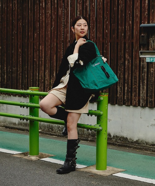 L.L.Bean（エルエルビーン）の「(L.L. Bean)GROCERY TOTE BAG（トートバッグ・レディース・ライトブルー/ブラウン/ピンク/グリーン・ONE SIZE）」の22枚目の写真