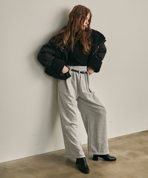 Clum(クルム)の「リバーシブルクロップドボアブルゾン(ブルゾン・レディース・ブラック・FREE)」の21枚目の写真