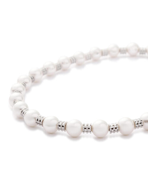 L.H.P(エルエイチピー)の「MIKSHIMAI/ミクシマイ/SIGNATURE PEARL NECKLACE(ネックレス・メンズ・シルバー・F)」の2枚目の写真