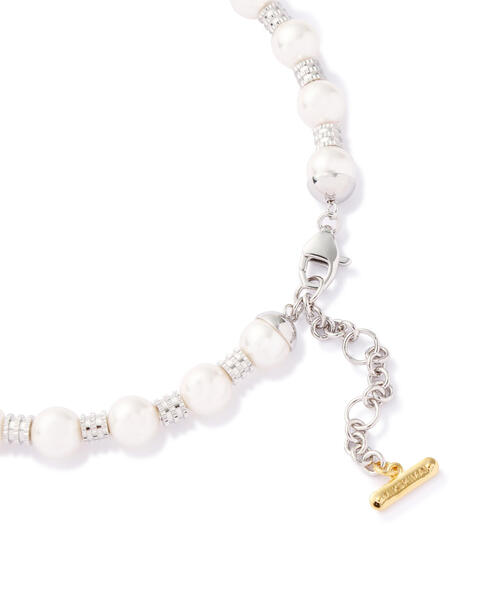 L.H.P(エルエイチピー)の「MIKSHIMAI/ミクシマイ/SIGNATURE PEARL NECKLACE(ネックレス・メンズ・シルバー・F)」の3枚目の写真