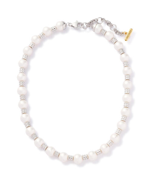 L.H.P(エルエイチピー)の「MIKSHIMAI/ミクシマイ/SIGNATURE PEARL NECKLACE(ネックレス・メンズ・シルバー・F)」の1枚目の写真