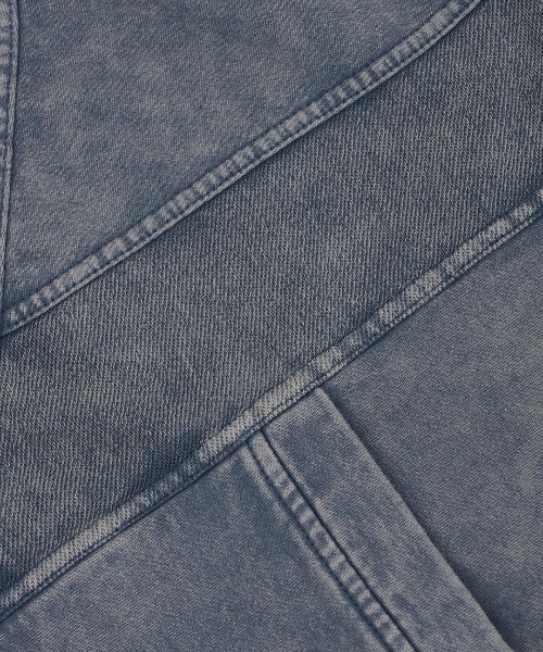 チチカカ（チチカカ）の「Orale! 裏毛ケミカル切替ジップパーカー（パーカー・レディース・ブラック/ブルー・FREE）」の14枚目の写真