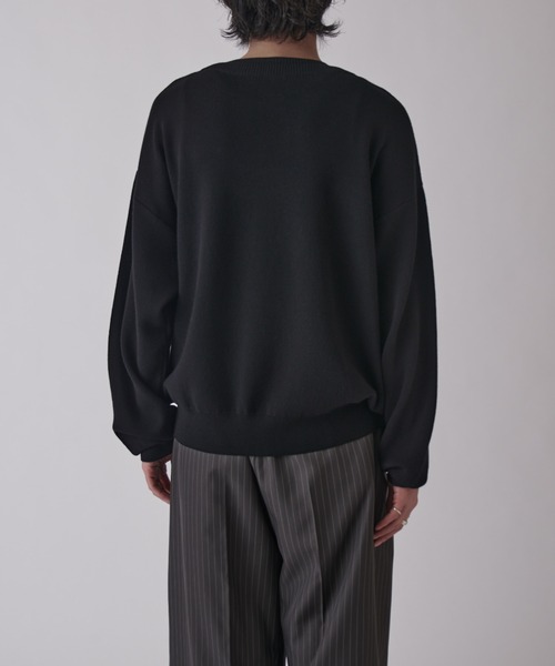 Lui's（ルイス）の「レイヤードヘンリー（ニット/セーター・メンズ・ネイビー/グレー/ブラック・M/S）」の12枚目の写真