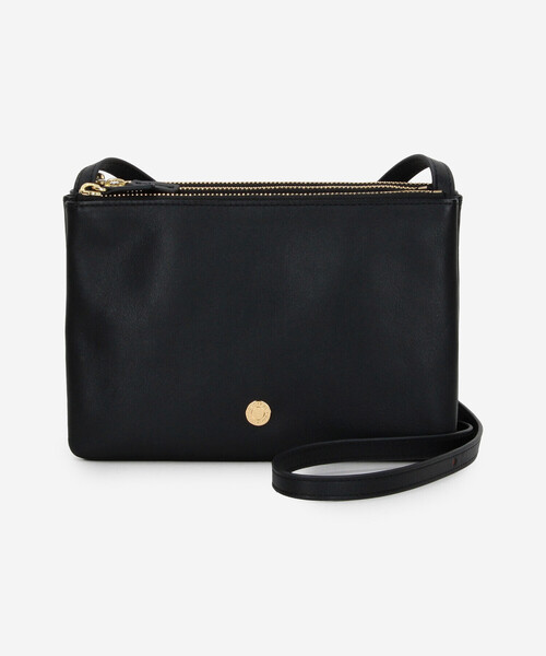 ORCIVAL（オーシバル）の「ORCIVAL | ナッパレザー ジップポーチショルダーバッグ UNISEX（ショルダーバッグ・レディース・ブラウン系その他2/ブラック/レッド・-）」の7枚目の写真