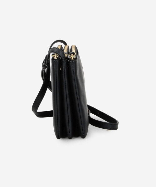 ORCIVAL（オーシバル）の「ORCIVAL | ナッパレザー ジップポーチショルダーバッグ UNISEX（ショルダーバッグ・レディース・ブラウン系その他2/ブラック/レッド・-）」の8枚目の写真