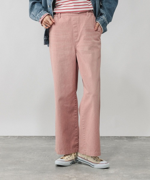 GLOBAL WORK(グローバルワーク)の「GOODデニムカラーイージーパンツ/632974(デニムパンツ・レディース・ベージュ/ブラウン/ピンク/ラベンダー・SMALL/MEDIUM/LARGE/X-SMALL)」の7枚目の写真