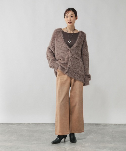 GLOBAL WORK(グローバルワーク)の「GOODデニムカラーイージーパンツ/632974(デニムパンツ・レディース・ベージュ/ブラウン/ピンク/ラベンダー・SMALL/MEDIUM/LARGE/X-SMALL)」の13枚目の写真