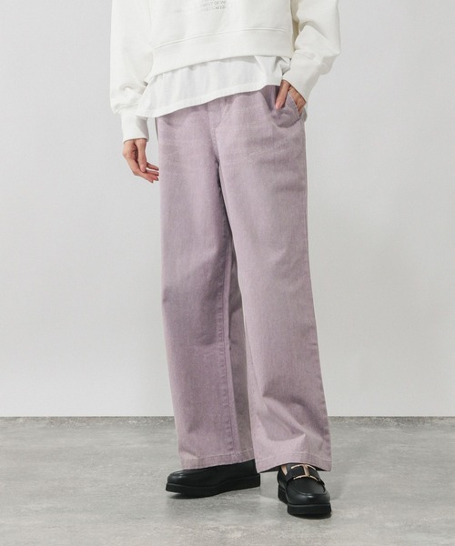 GLOBAL WORK(グローバルワーク)の「GOODデニムカラーイージーパンツ/632974(デニムパンツ・レディース・ベージュ/ブラウン/ピンク/ラベンダー・SMALL/MEDIUM/LARGE/X-SMALL)」の19枚目の写真