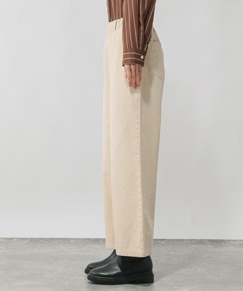 GLOBAL WORK(グローバルワーク)の「GOODデニムカラーイージーパンツ/632974(デニムパンツ・レディース・ベージュ/ブラウン/ピンク/ラベンダー・SMALL/MEDIUM/LARGE/X-SMALL)」の21枚目の写真