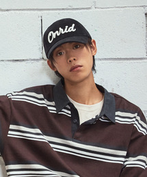 ONRIDPROJECT（オンリードプロジェクト）の「アプリケロゴコーデュロイボールキャップ - ブラック（キャップ）」