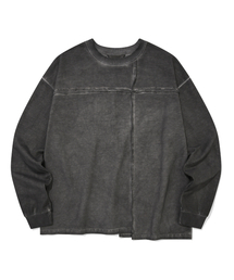 PHOS333（フォースサンサンサン）の「Cross Asymmetric Long Sleeved（Tシャツ/カットソー）」