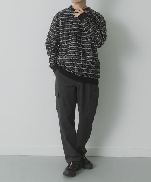 ITEMS URBANRESEARCH（アイテムズ アーバンリサーチ）の「Light & Heat カーゴパンツ（その他パンツ・メンズ・ブラック/チャコールグレー・MEDIUM/LARGE）」の4枚目の写真
