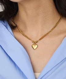Unitage（ユニテージ）の「ダブルチェーンメタルハートネックレス（ネックレス）」