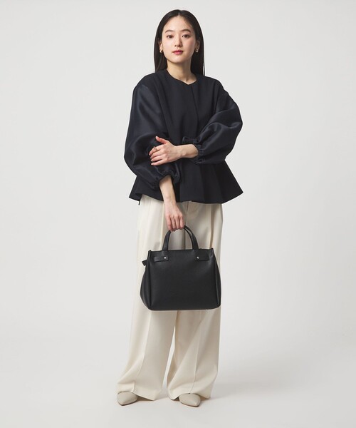 green label relaxing（グリーンレーベルリラクシング）の「サイドベルト パーテーション トートバッグ（トートバッグ・レディース・モカ/ブラック・FREE）」の15枚目の写真