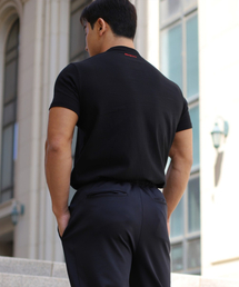 BOASTFIT（ボストピット）の「マッスルフィット 10番手ヘビーコットン半袖Tシャツ ブラック（Tシャツ/カットソー）」