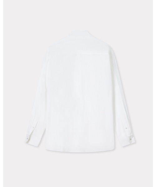 ボウ カラー シャツ イン コットン