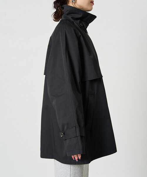 FREAK'S STORE（フリークスストア）の「限定展開　ショート トレンチ（トレンチコート・レディース・ナチュラル/ベージュ/ブラック/オリーブ・ﾌﾘ-）」の15枚目の写真