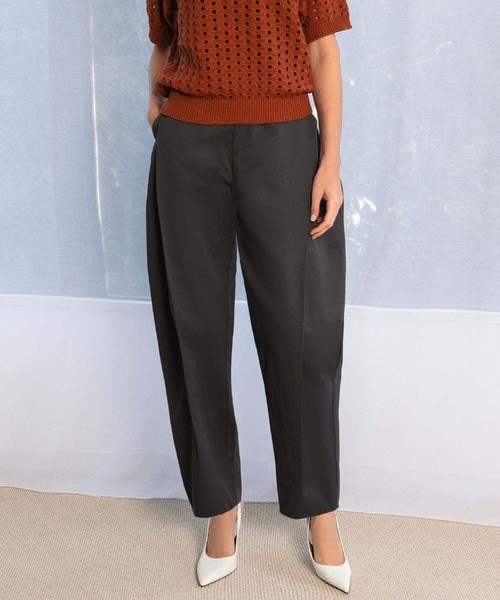 ELFRANK（エルフランク）の「【2026SS】ボックスプリーツ カーブパンツ ワイドパンツ《着用動画あり》（その他パンツ・レディース・ベージュ/チャコールグレー・L/M/S）」の15枚目の写真