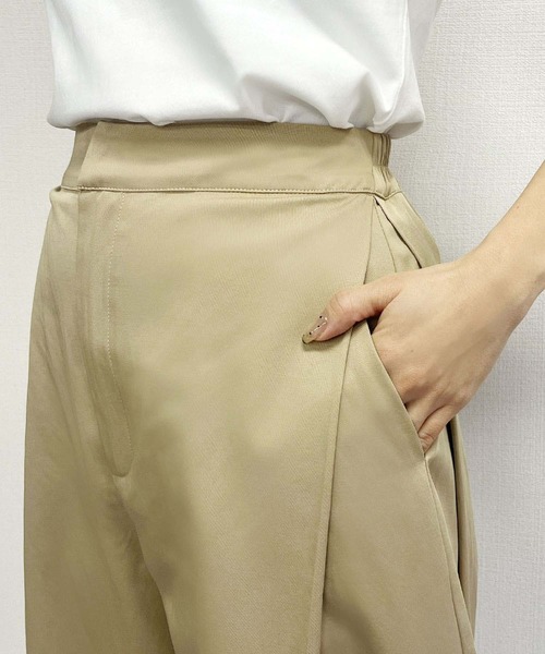 ELFRANK（エルフランク）の「【2026SS】ボックスプリーツ カーブパンツ ワイドパンツ《着用動画あり》（その他パンツ・レディース・ベージュ/チャコールグレー・L/M/S）」の18枚目の写真