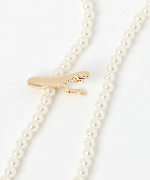 studio CLIP（スタディオクリップ）の「パールスライドバーネックレス（ネックレス・レディース・その他1・FREE）」の2枚目の写真
