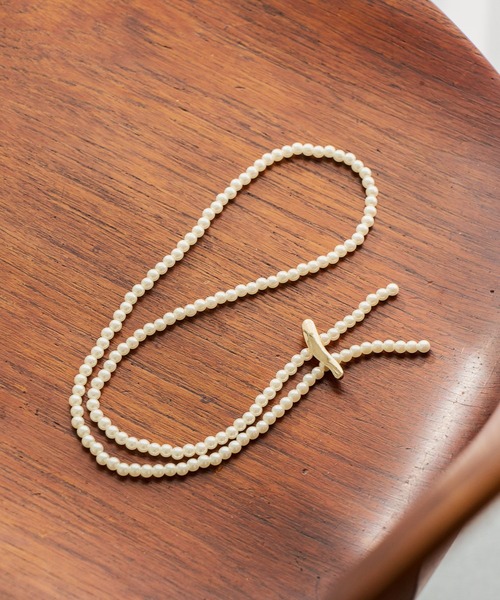 studio CLIP（スタディオクリップ）の「パールスライドバーネックレス（ネックレス・レディース・その他1・FREE）」の7枚目の写真