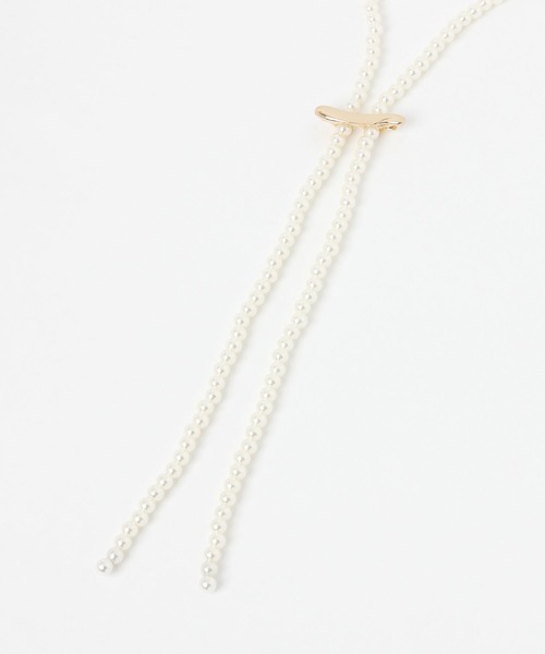 studio CLIP（スタディオクリップ）の「パールスライドバーネックレス（ネックレス・レディース・その他1・FREE）」の11枚目の写真