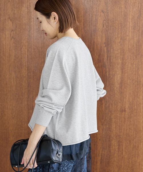 IENA（イエナ）の「《新色あり/追加4》LEVITAコットンプルオーバー（ニット/セーター・レディース・アイボリー/ライトグレー/ブラウン/ラベンダー・FREE）」の13枚目の写真