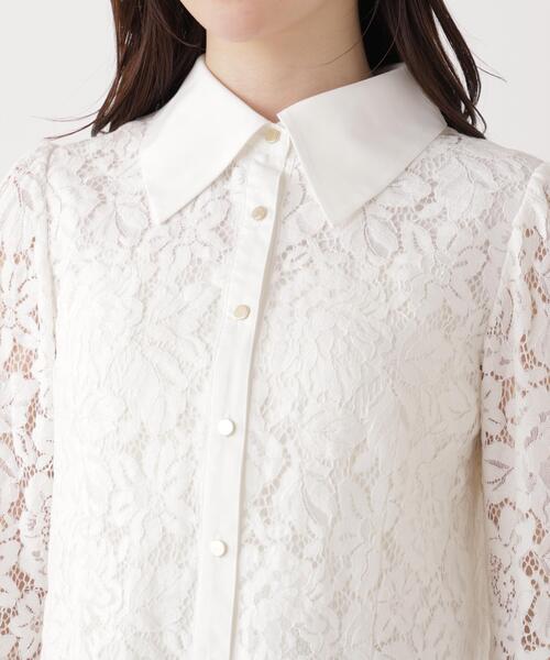 PROPORTION BODY DRESSING（プロポーションボディドレッシング）の「＜ウォッシャブル＞ビック衿レースブラウス / 1216110204（シャツ/ブラウス・レディース・ホワイト系その他/ブラック/ブルー・SMALL/MEDIUM）」の22枚目の写真