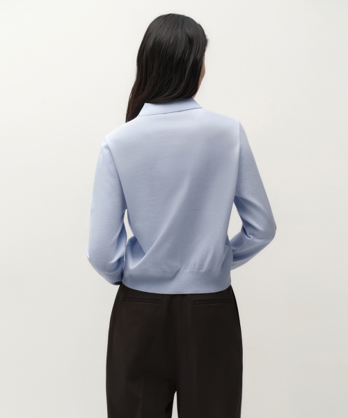 MUSINSA STANDARD WOMAN（ムシンサスタンダードウーマン）の「ウィメンズ エッセンシャル カラード カーディガン [スカイブルー]（カーディガン/ボレロ・レディース・その他・SMALL/MEDIUM/LARGE/X-SMALL）」の3枚目の写真