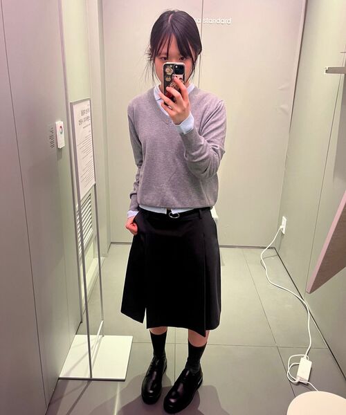 MUSINSA STANDARD WOMAN（ムシンサスタンダードウーマン）の「ウィメンズ エッセンシャル カラード カーディガン [スカイブルー]（カーディガン/ボレロ・レディース・その他・SMALL/MEDIUM/LARGE/X-SMALL）」の8枚目の写真