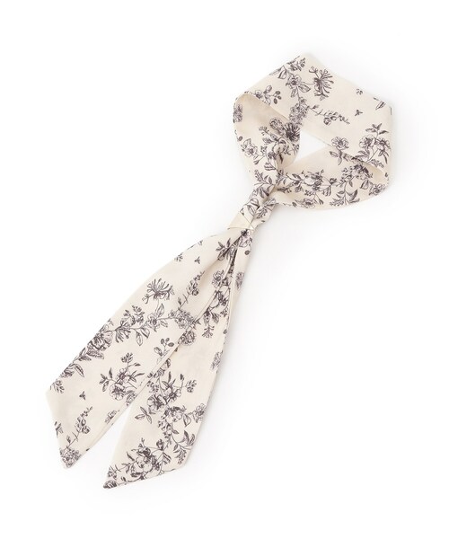 grove（グローブ）の「ナロースカーフ【スカーフリング付】（バンダナ/スカーフ・レディース・ブラック系/ネイビー/ベージュ系2/ベージュ系/ライトベージュ・00）」の4枚目の写真