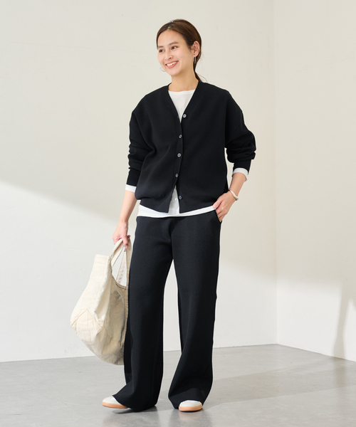 FRAMeWORK（フレームワーク）の「スムースフォルムカーディガン（カーディガン/ボレロ・レディース・ブラック/グレー/ホワイト/イエロー・FREE）」の8枚目の写真