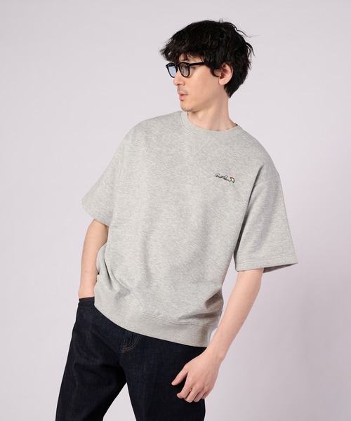 Arnold Palmer(アーノルドパーマー)の「AIR FLEX スウェットTシャツ(Tシャツ/カットソー・メンズ・サーモンピンク/ネイビー/杢グレー・M/L/LL)」の2枚目の写真