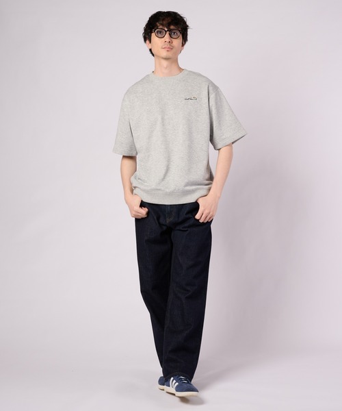 Arnold Palmer(アーノルドパーマー)の「AIR FLEX スウェットTシャツ(Tシャツ/カットソー・メンズ・サーモンピンク/ネイビー/杢グレー・M/L/LL)」の5枚目の写真