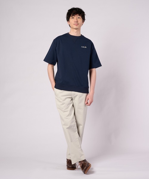 Arnold Palmer(アーノルドパーマー)の「AIR FLEX スウェットTシャツ(Tシャツ/カットソー・メンズ・サーモンピンク/ネイビー/杢グレー・M/L/LL)」の9枚目の写真