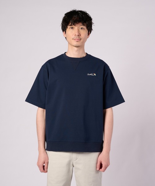 Arnold Palmer(アーノルドパーマー)の「AIR FLEX スウェットTシャツ(Tシャツ/カットソー・メンズ・サーモンピンク/ネイビー/杢グレー・M/L/LL)」の12枚目の写真