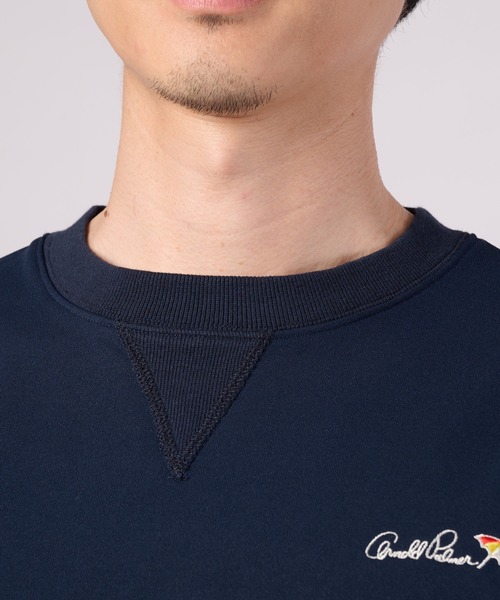 Arnold Palmer(アーノルドパーマー)の「AIR FLEX スウェットTシャツ(Tシャツ/カットソー・メンズ・サーモンピンク/ネイビー/杢グレー・M/L/LL)」の15枚目の写真