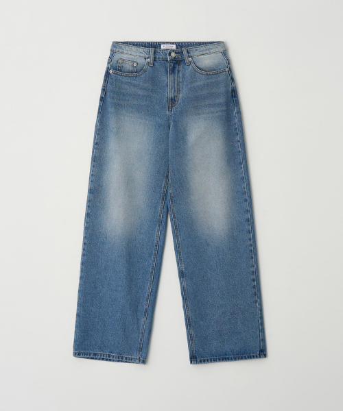 BUTTON UP(ボタンアップ)の「クラシックブルーワイドデニムパンツ(デニムパンツ・レディース・その他・SMALL/MEDIUM/LARGE)」の2枚目の写真