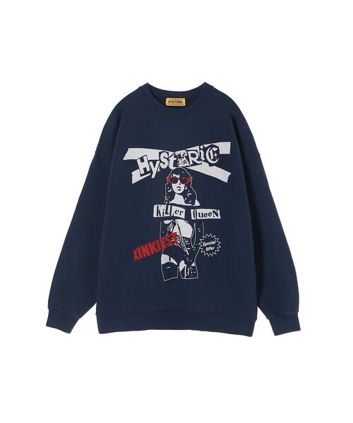 HYSTERIC GLAMOUR(ヒステリックグラマー)の「SPECIAL OFFER オーバーサイズスウェット(スウェット・レディース・ネイビー/トップグレー/ブラック・FREE)」の1枚目の写真